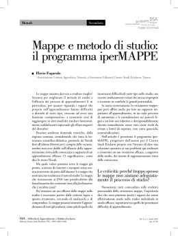 Mappe e metodo di studio: il programma iperMAPPE