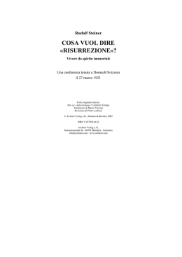 cosa vuol dire &laquo;risurrezione&raquo;?
