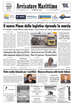 Il nuovo Piano della logistica riprende la marcia