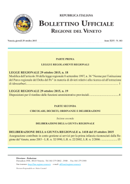 Bollettino Ufficiale della Regione Veneto n. 103 del 29/10/2015