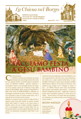 BOLLETTINO_natale 2011 - Parrocchia di San Nicolò Vescovo
