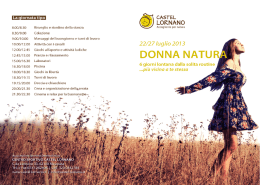 Brochure “Donna Natura“