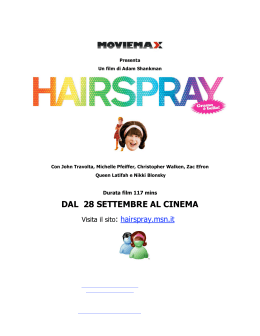 Scarica il pressbook completo di Hairspray