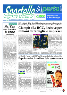 Scarica il numero di Aprile 2004 - BCC San Marzano di San Giuseppe