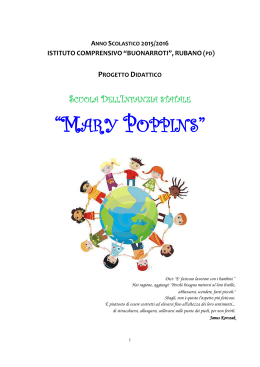 Programmazione Mary Poppins 2015-2016