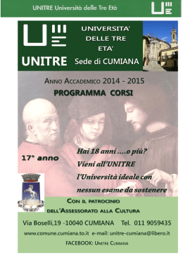 Cumiana - UniTre Pinerolo
