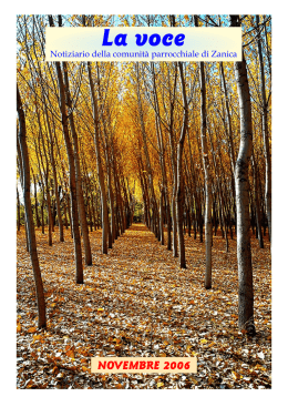 Novembre - Parrocchia di Zanica