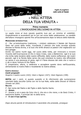 sussidio liturgico per l`Avvento 2013 - veglia nella