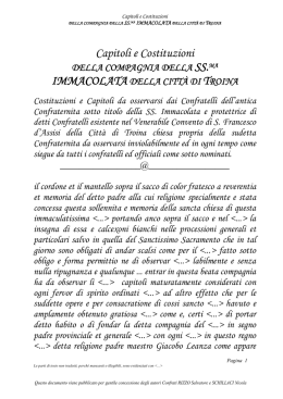 Visualizza la trascrizione dello Statuto della Compagnia dell