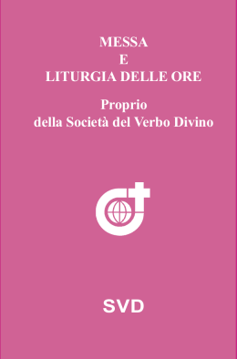 Mass and Liturgy of the Hours SVD ITA Testo Interno.pmd