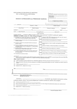 Domanda prosecuzione volontaria