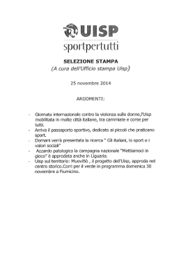 Scarica il pdf - Uisp intranet