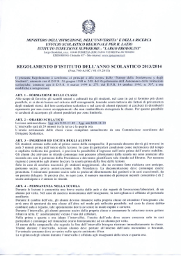 regolamento d`istituto - IIS Largo Brodolini