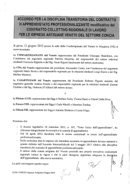 Il giorno 12 giugno 20i2 presso la sede della