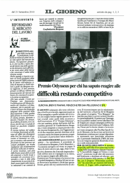 Il Giorno - 21 Settembre 2010 2010-10-06