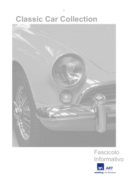 Fascicolo Informativo Classic Car Collection