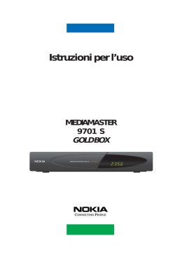 Istruzioni per l`uso