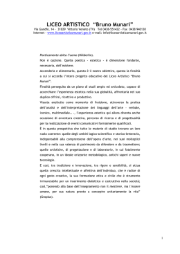 ISTITUTO STATALE D`ARTE &ldquo;Bruno Munari&rdquo;