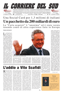 L`addio a Vito Scafidi
