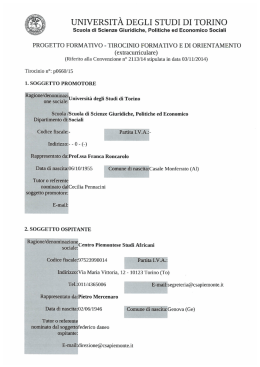 TIROCINIO FORMATIVO SOTTILOTTA