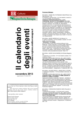 novembre 2013 - Regione Emilia Romagna