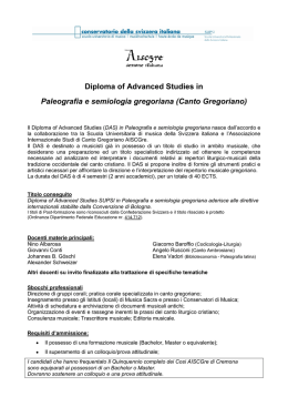 Diploma of Advanced Studies in Paleografia e