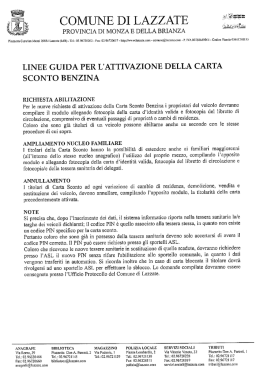 Attivazione Carta Sconto Benzina