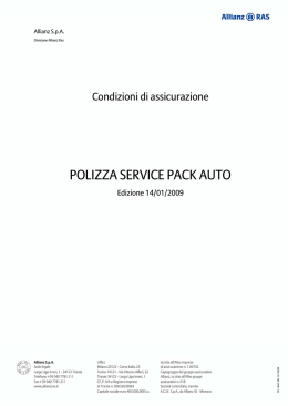 polizza service pack auto