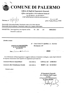 Interrogazione 211 del 08.02.13 Immobili confiscati