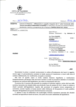 Nota - Comune di Palermo