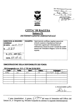 citta` di ragusa - Comune di Ragusa