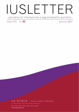 Iusletter 42 &ndash; mag 2007