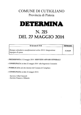N. 215 EL 27 MAGIO 2014