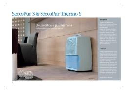 SeccoPur S & SeccoPur Thermo S