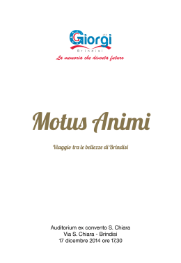 Motus Animi - ITT Giorgi Brindisi