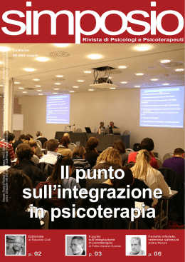 Il punto sull`integrazione in psicoterapia