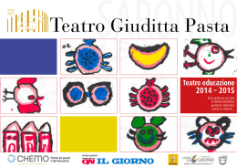 Teatro educazione - Teatro Giuditta Pasta