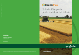 Brochure Linea Cereali - edizione 2013