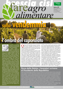 la denuncia della Fai Cisl di Brescia