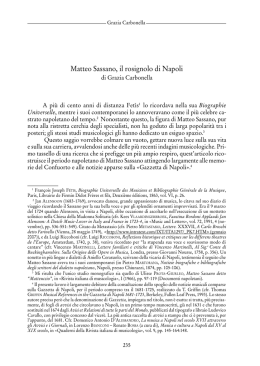 Matteo Sassano, il rosignolo di Napoli