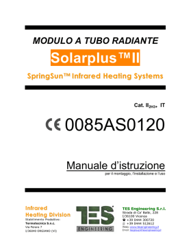 Modulo a Tubo Radiante Solarplus