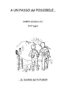 Il libretto del Campo Scuola - AC Istituto Maria Immacolata
