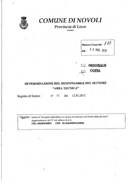 Page 1 COMUNE DI NOI/OLI Pfuvínciß
