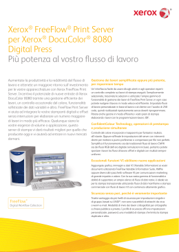 Xerox® FreeFlow® Print Server per Xerox® DocuColor® 8080