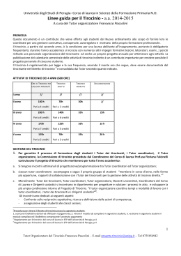 Linee guida per il tirocinio - Dipartimento di Filosofia