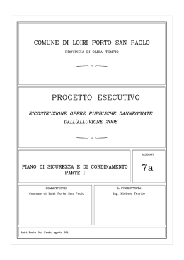 96_PIANO DI SICUREZZA - 1 - Comune di Loiri Porto San Paolo