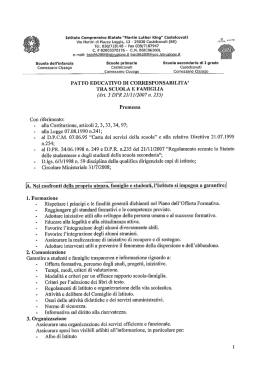 patto educativo di corresponsabilita
