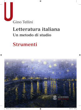 Letteratura italiana Strumenti