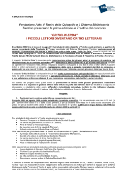 Critici in Erba edizione 2009-2010