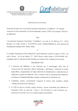 Cliccare qui per il testo del protocollo d`intesa